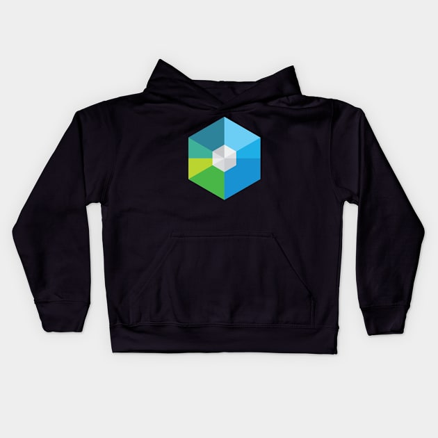 RaiBlocks Coin Cryptocurrency Kids Hoodie by vladocar